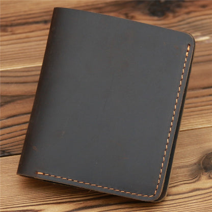 Men's Crazy Horse Leather Wallet European And American Retro